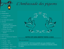Tablet Screenshot of ambassadedespigeons.com